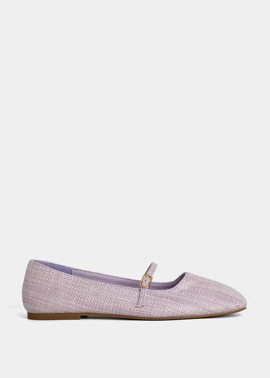 Adele Flat - Lilac Woven