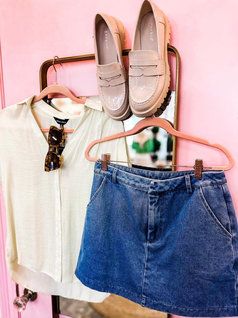 Apple Of My Eye Short Sleeve Blouse