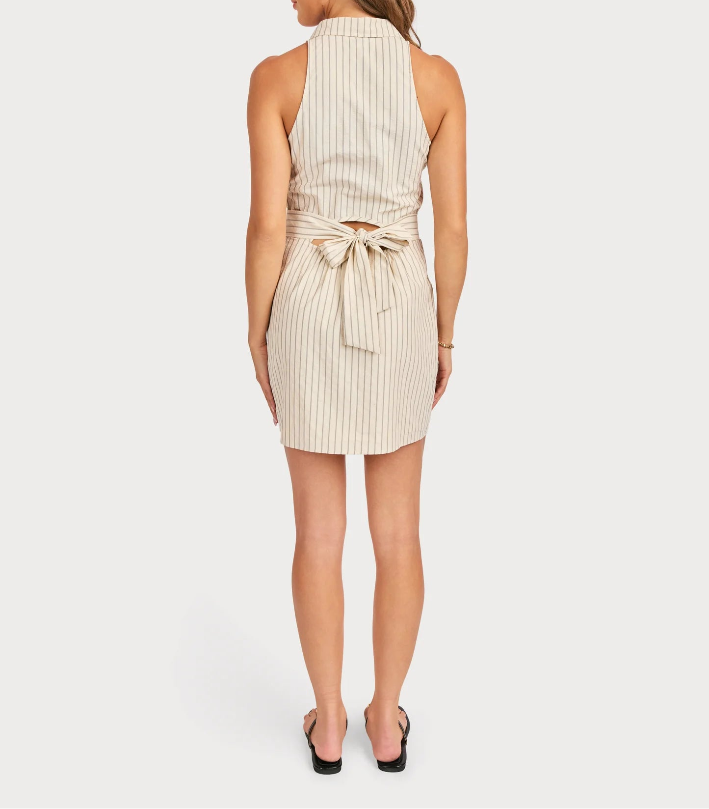 Classic Beauty Midi Dress - Cream/Black