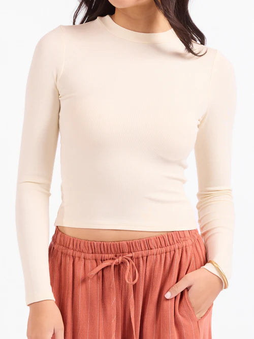 Ronan Crewneck Top - Cream