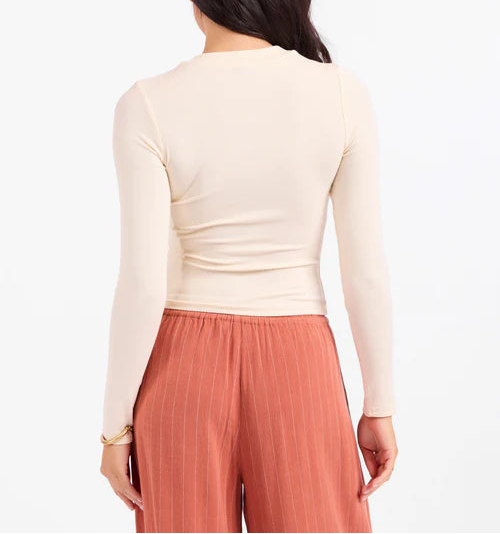 Ronan Crewneck Top - Cream
