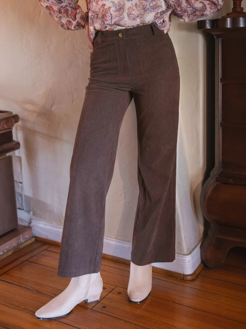 Vineyards Stretch Corduroy Pant - Dark Brown