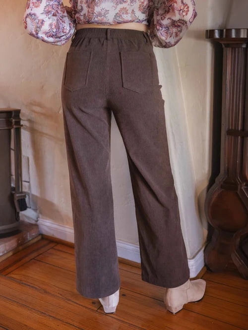 Vineyards Stretch Corduroy Pant - Dark Brown