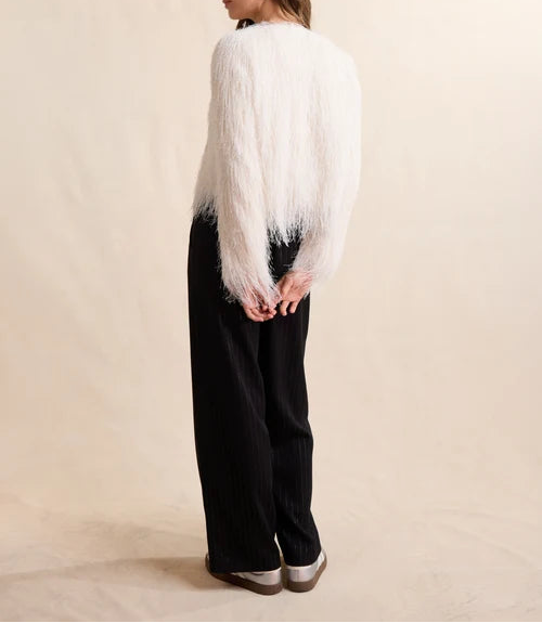 Angel Wings Fringe Jacket - Ivory
