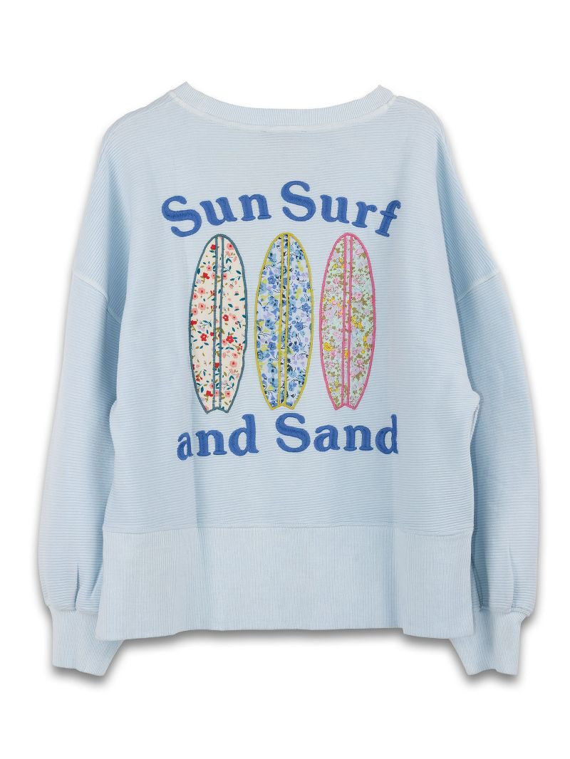Simply Southern Surf Ribbed Crew Sweatshirt