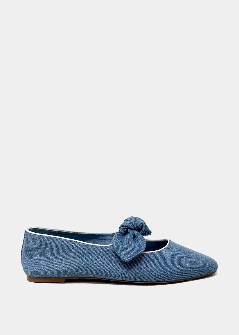 April Ballet Flat - Denim