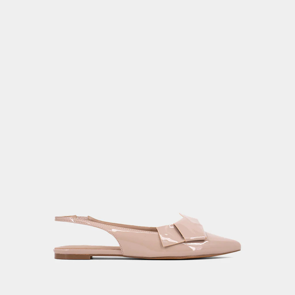 Audrey Shu Shop Slingback Flat Nue Patent