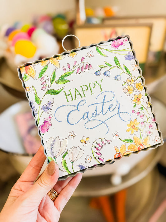 Mini Art Happy Easter Flower