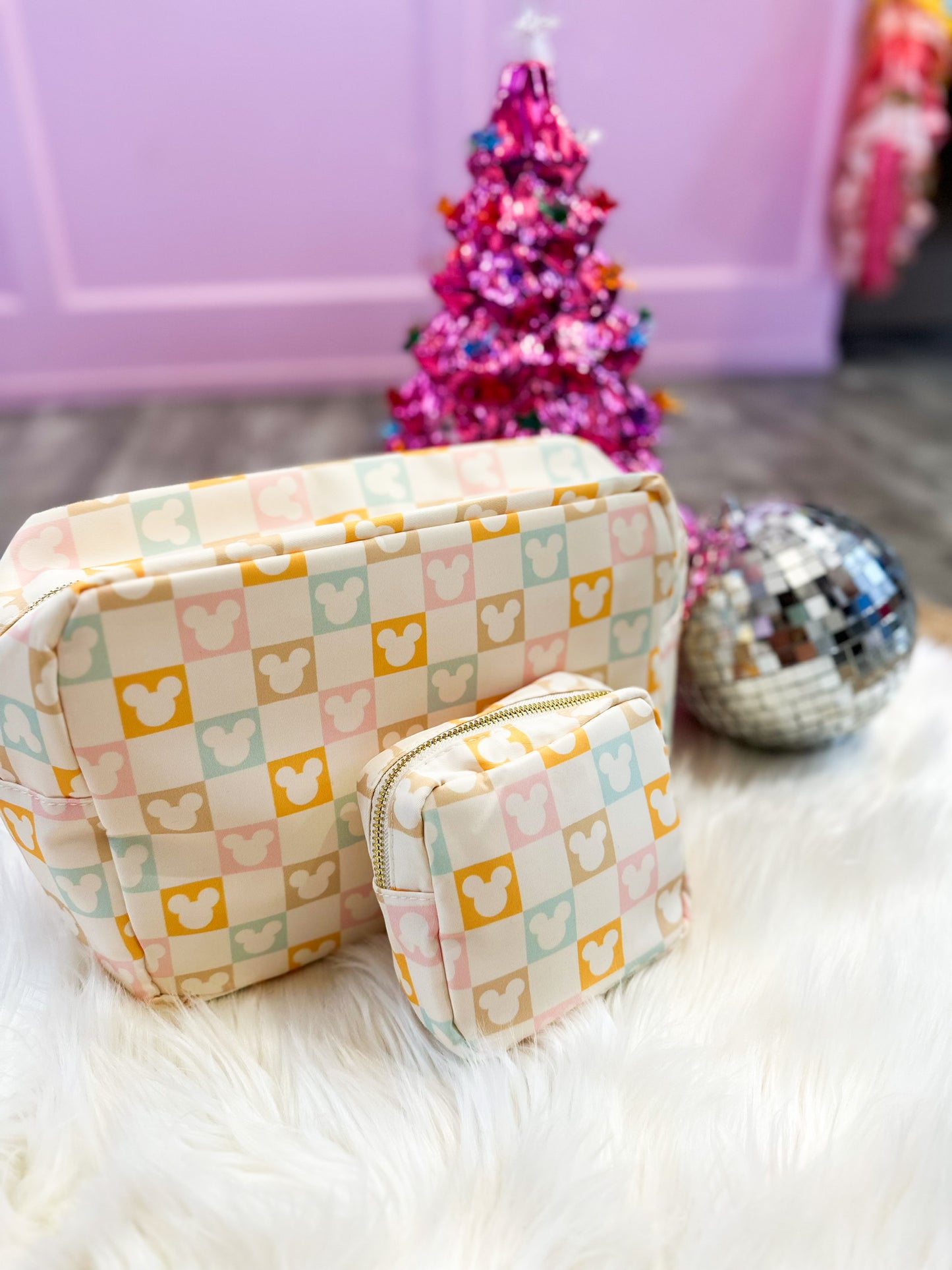 Colorful Mouse X-Large Cosmetic Bag