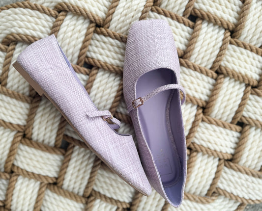 Adele Flat - Lilac Woven