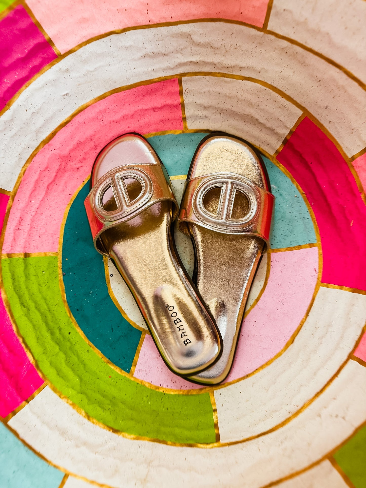 Abby-11 Cutout Sandals - Gold