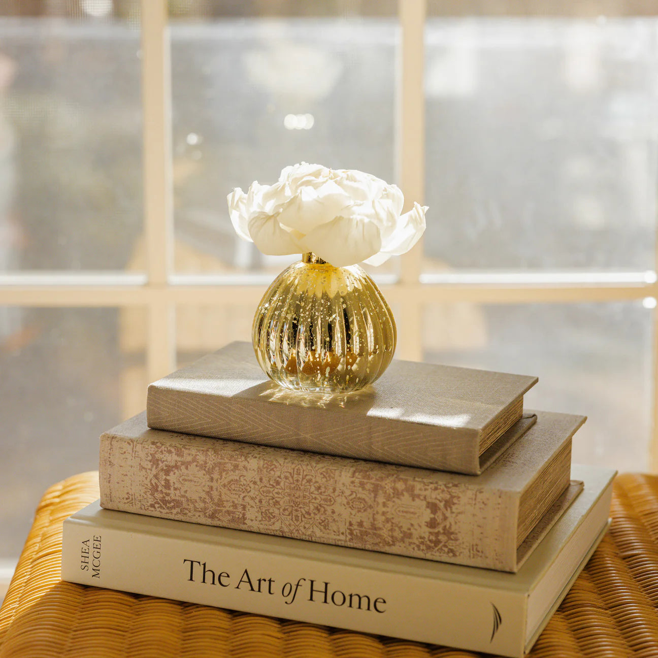 Sweet Grace Mercury Glass Flower Diffuser - Thumbnail 2