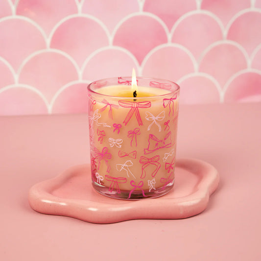 Sweet Grace Pink Bow Candle