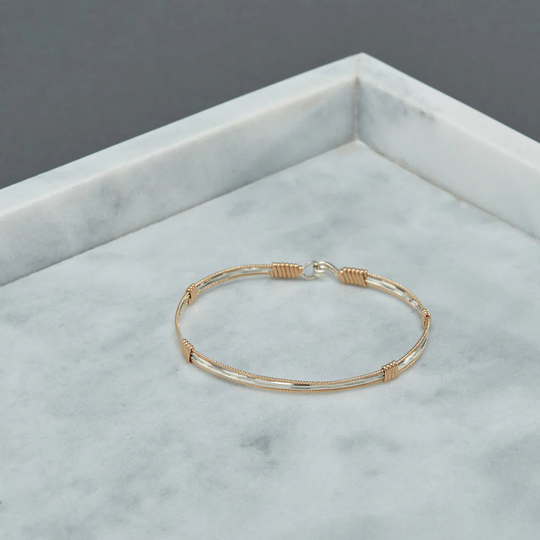 Be the Light Bracelet - 14K Gold Artist Wire and Sterling Silver
