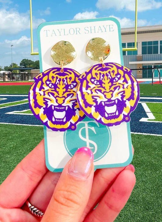 TSD LSU Roaring Tiger Head Drops