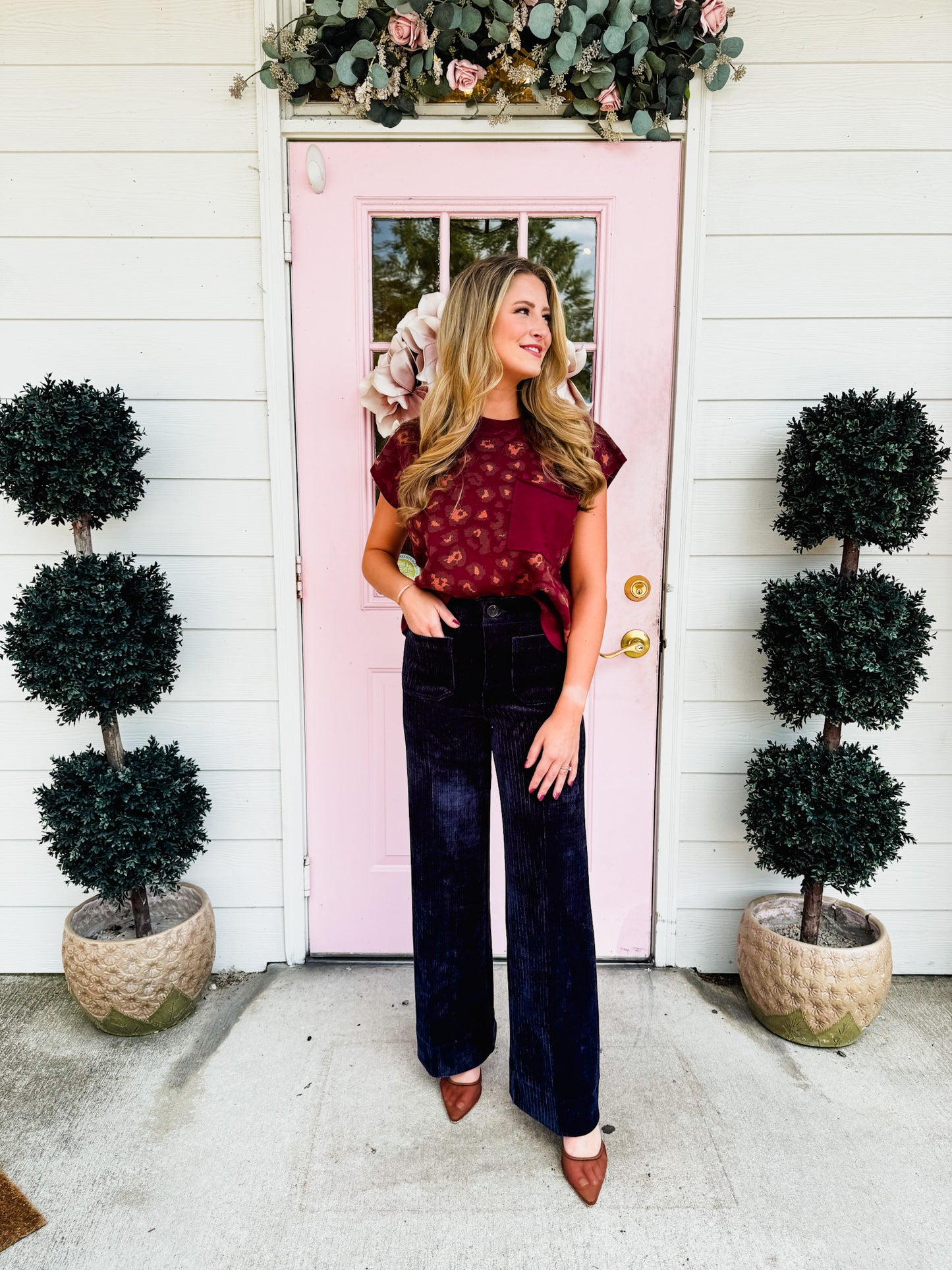 Dear John Audrey Wide Leg Jean - Navy