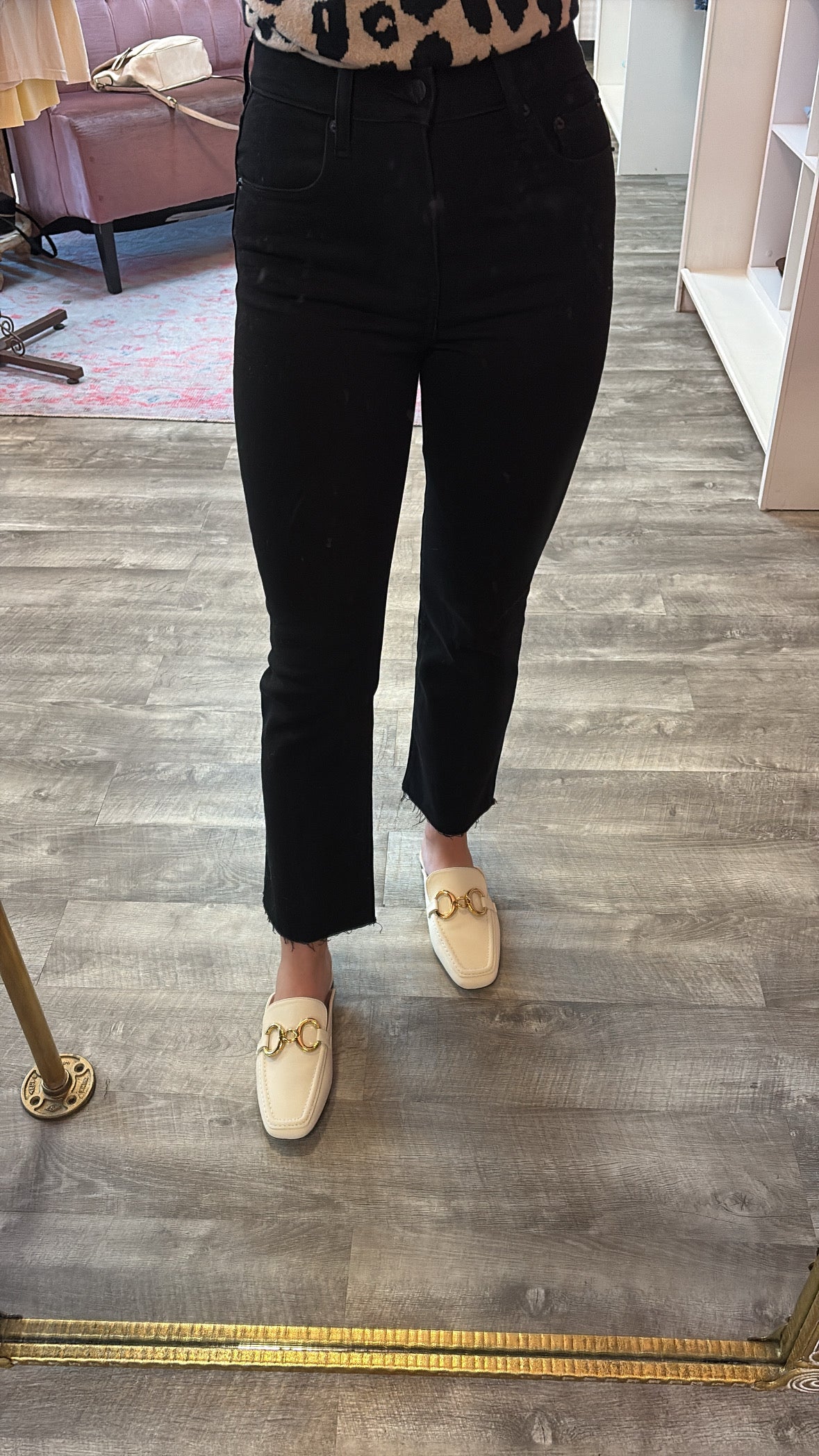 Daze Shy Girl High Rise Cropped Flare Denim - After Party