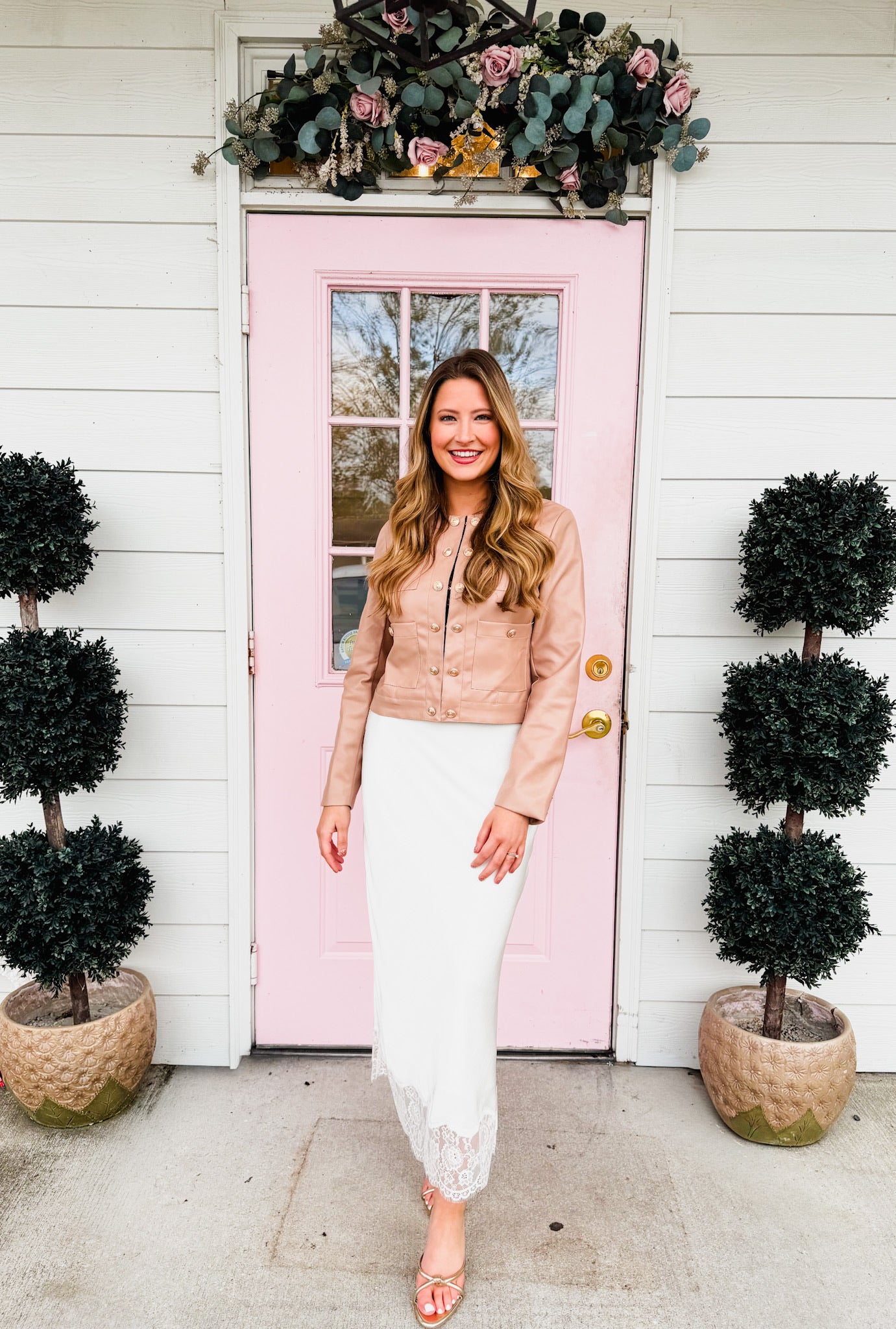 Z Supply Cinder Lace Midi Skirt - Cloud