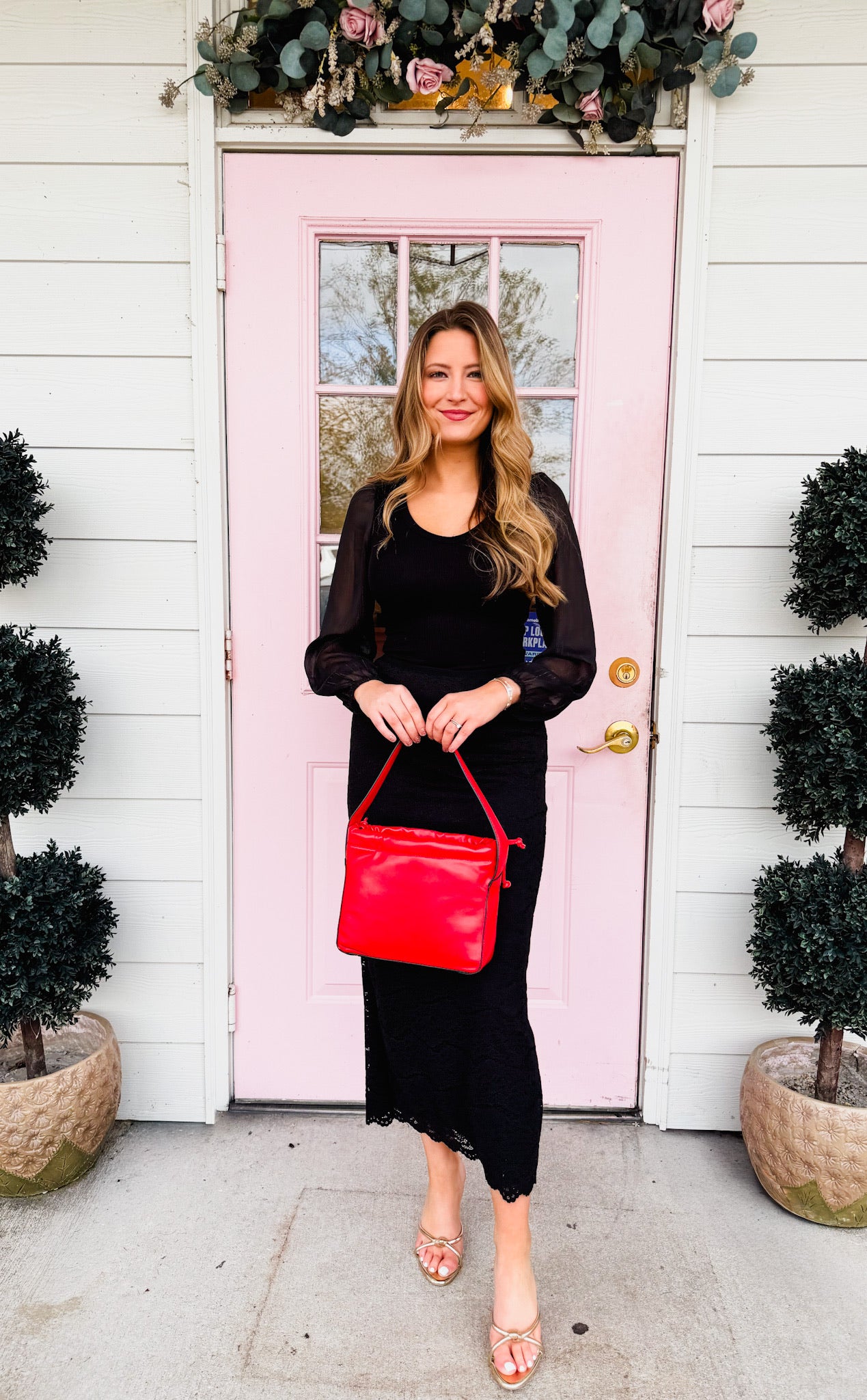 Z Supply Via Lace Midi Skirt - Black