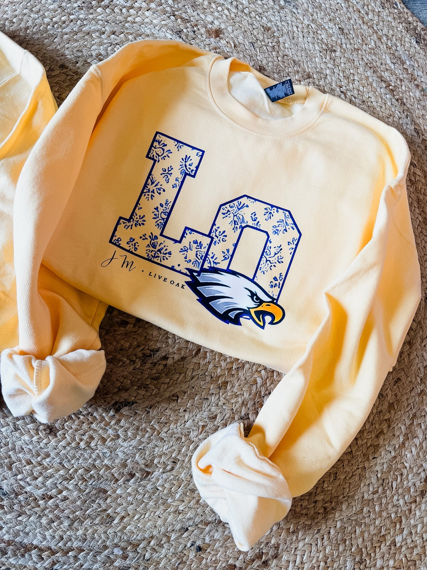 JM + Live Oak New Logo Sweatshirt - Butter - Adult