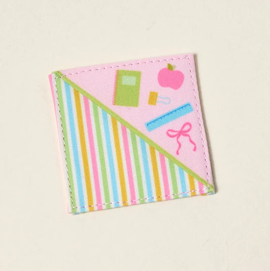 Corner Keeper Fabric Bookmark - Color Me Happy