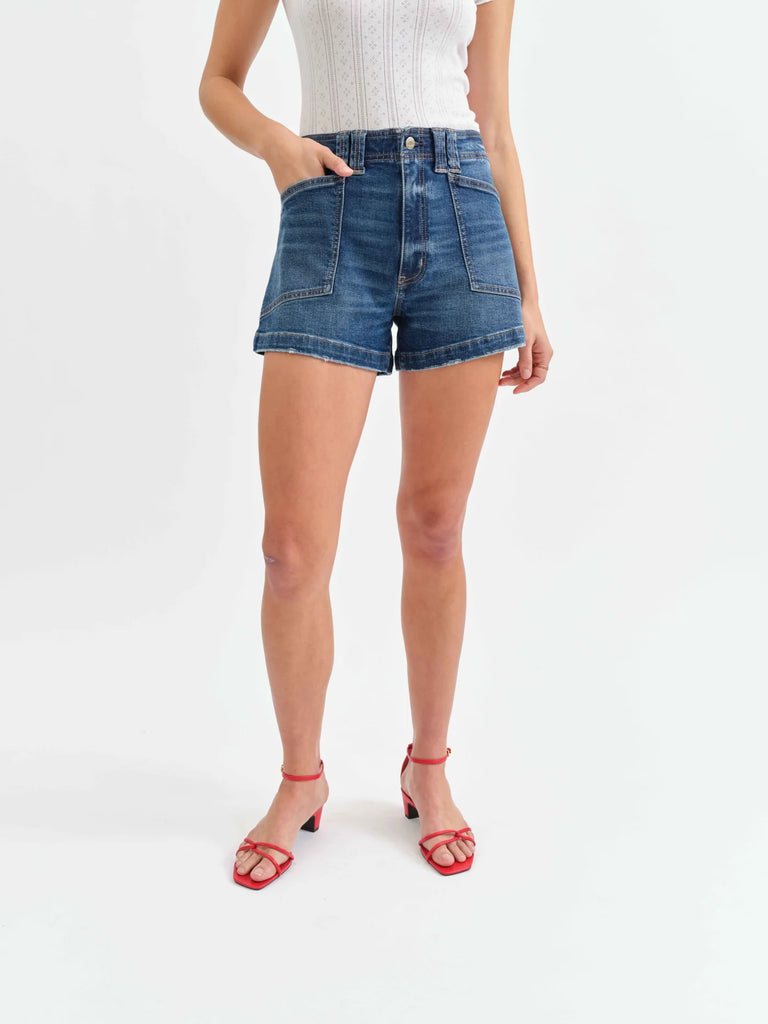 Daze Valley Girl High Rise Short  - Manhattan