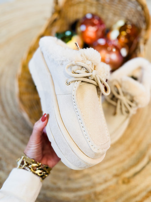 Tulsa Mule - Bone Suede