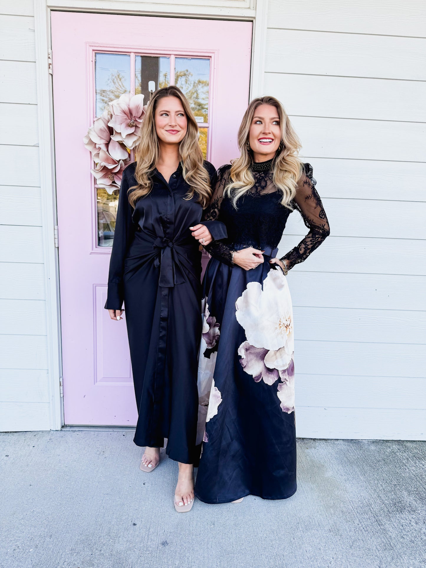 Dramatic Exit Printed Maxi Skirt - Black