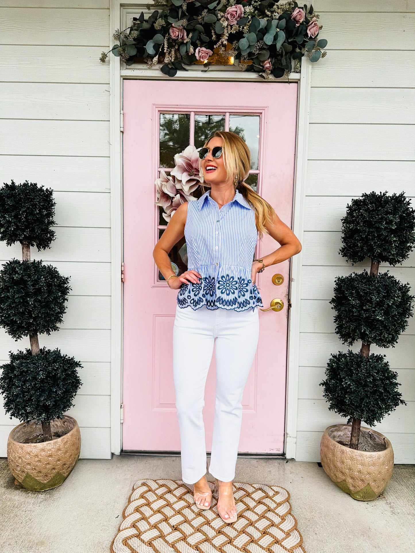 Daze Shy Girl High Rise Cropped Flare Denim - Lamb Vintage