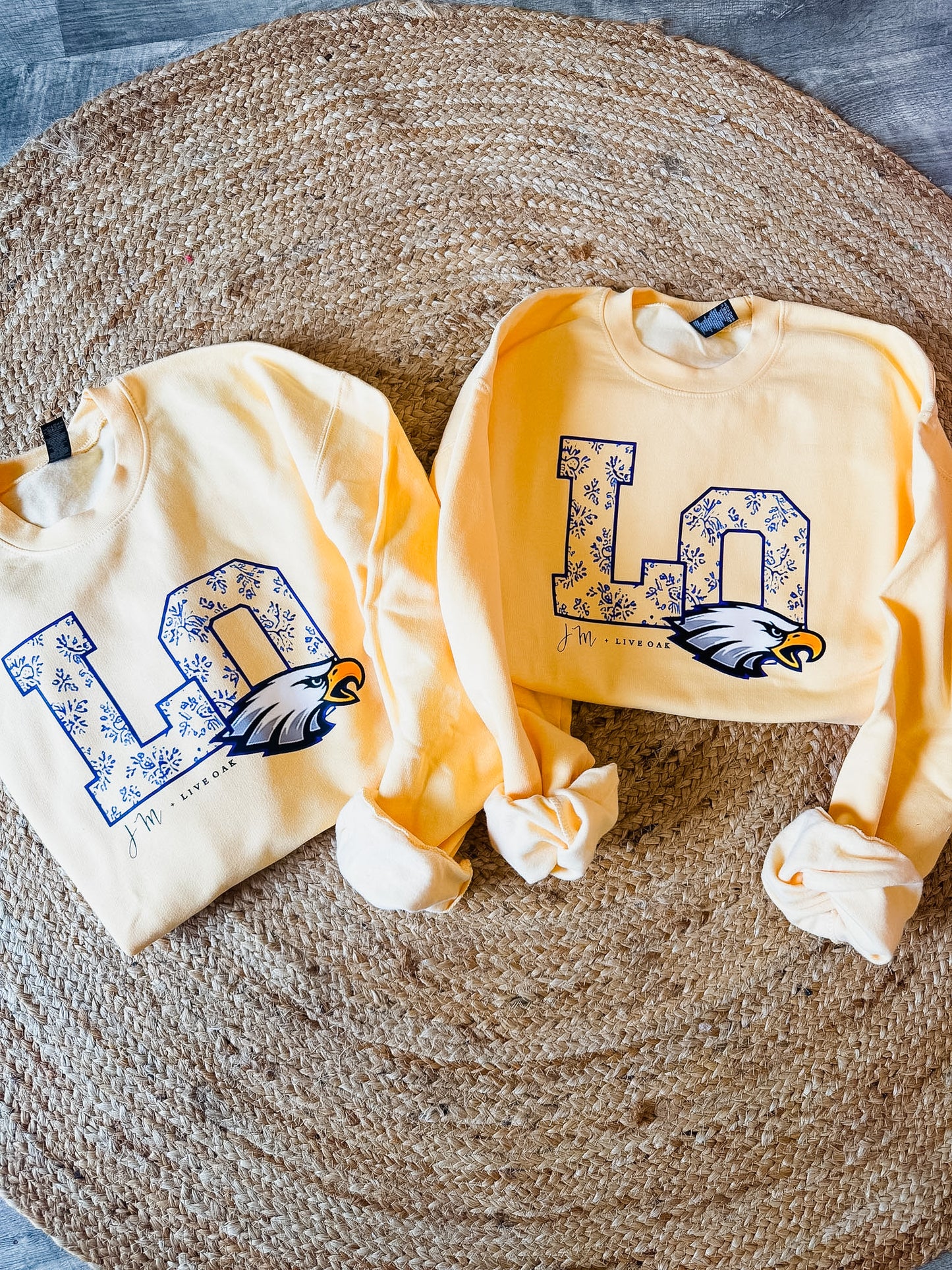 JM + Live Oak New Logo Sweatshirt - Butter - Adult