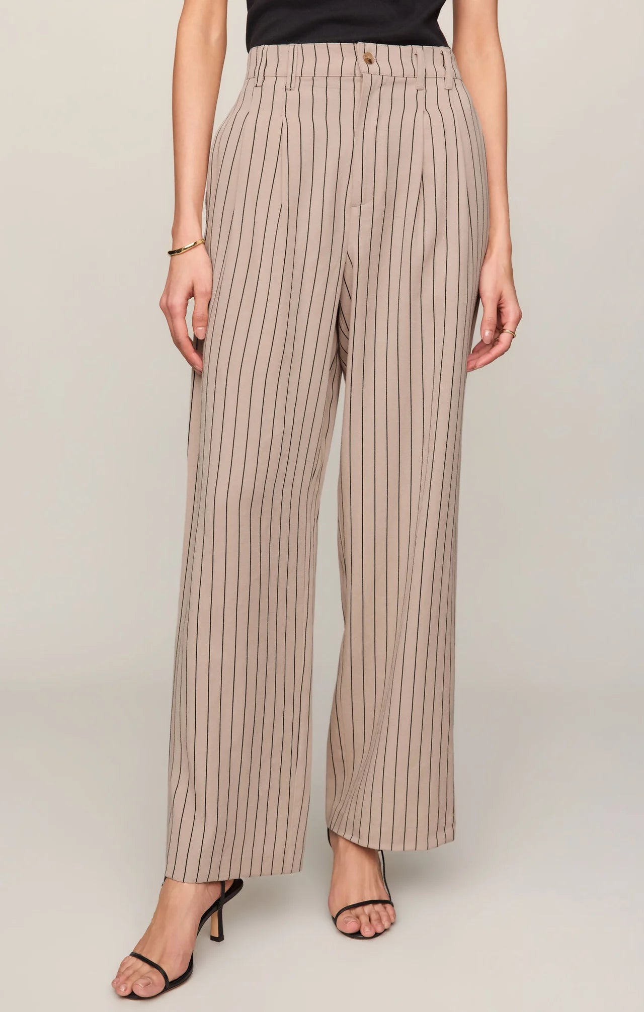 Z Supply Dimitri Striped Trouser - Soft Ecru