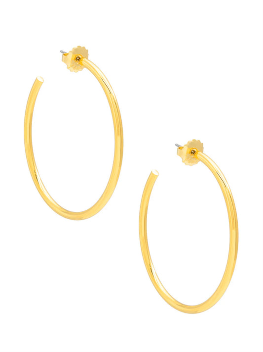 Zenzii Medium Thin Hoop Earring - 1.5"
