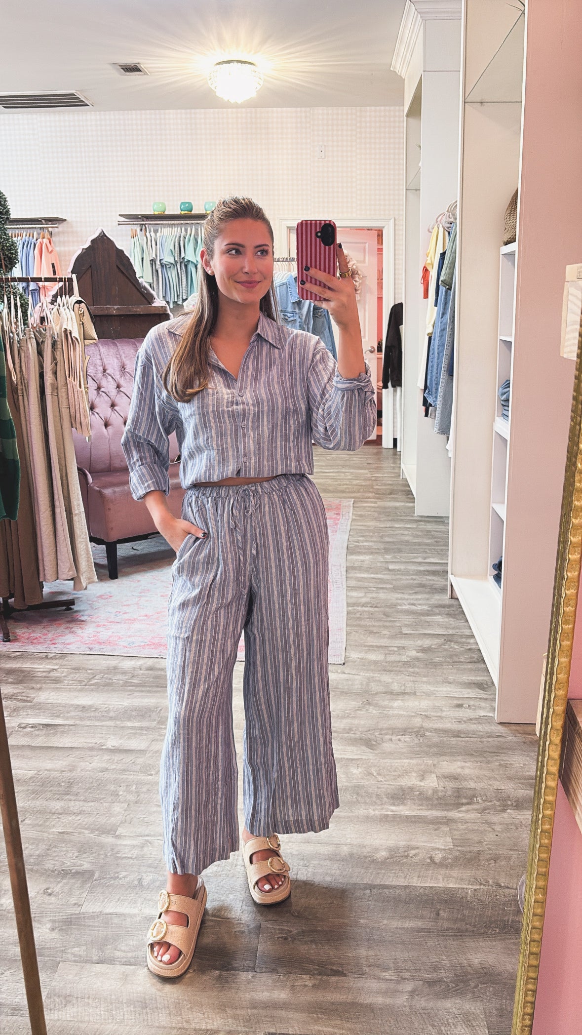 Z Supply The Perfect Striped Button Up - Indigo