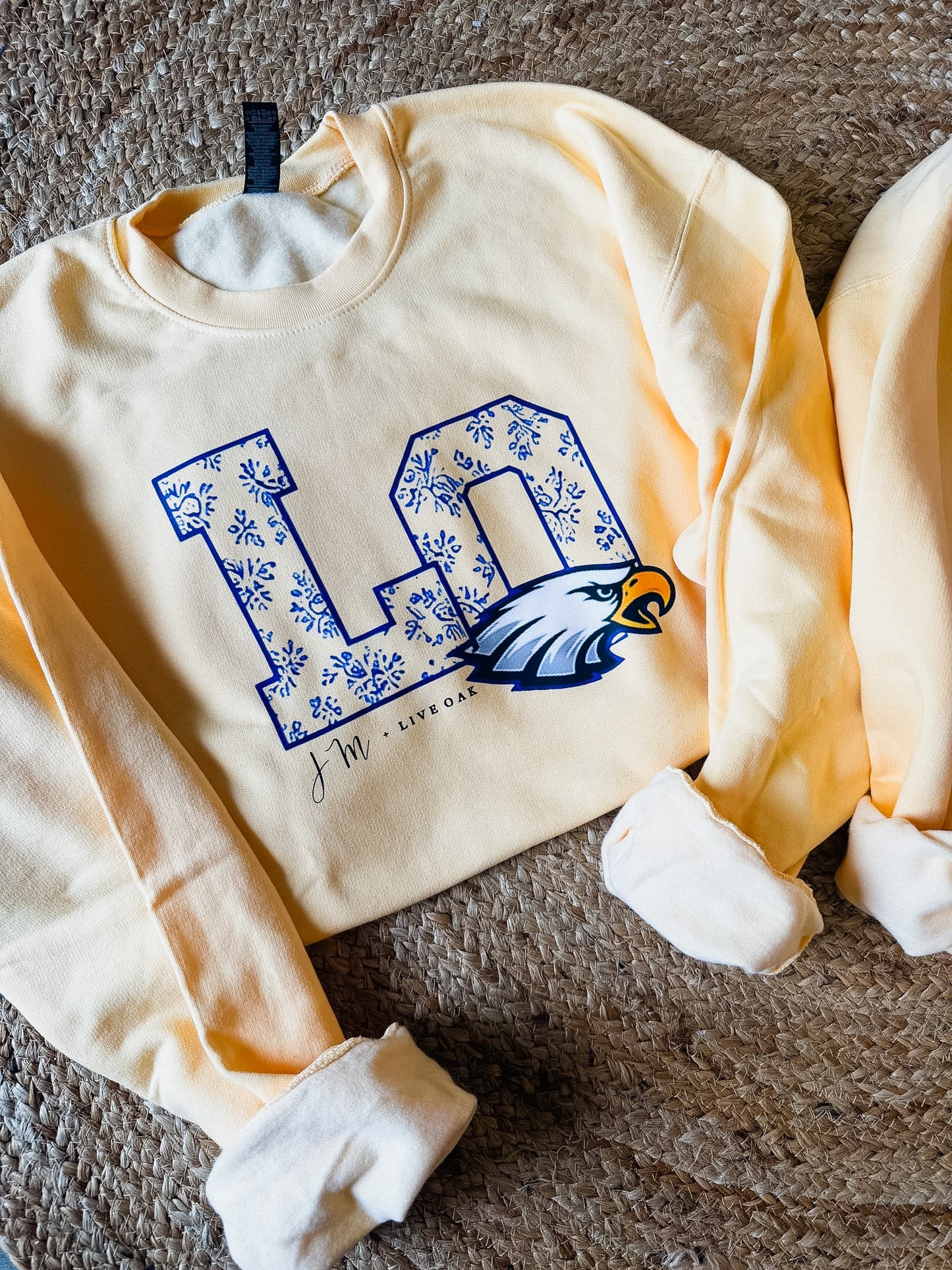 JM + Live Oak New Logo Sweatshirt - Butter - Adult