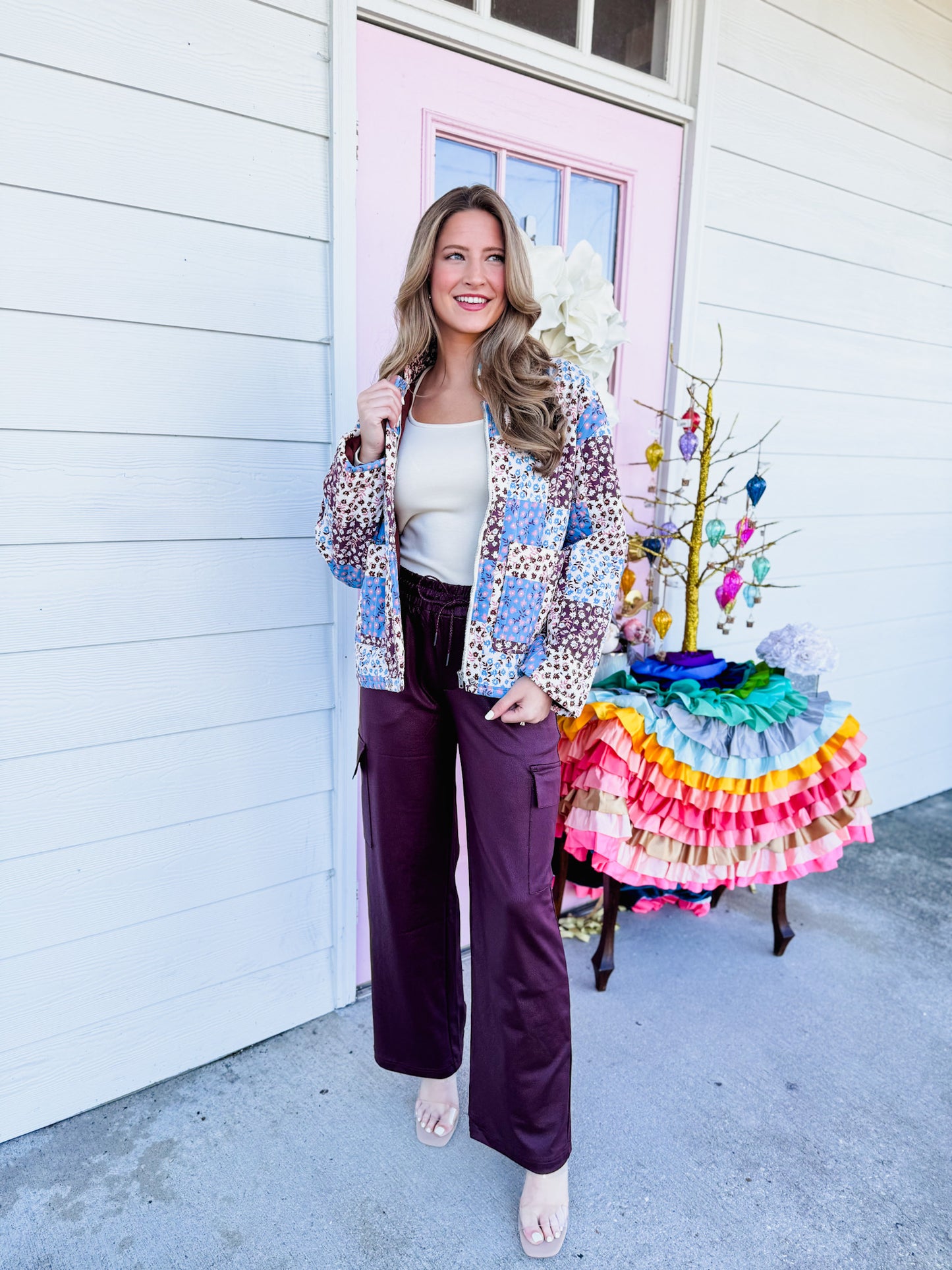 The Collector Patchwork Quilted Jacket - Blue Multi