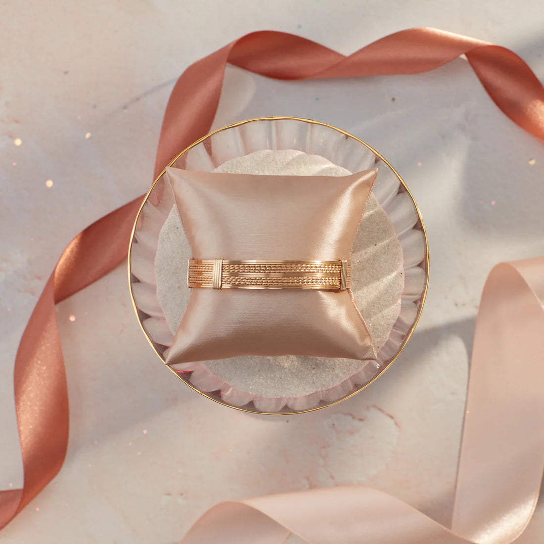 Empire Bracelet - 14K Gold Artist Wire