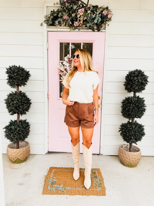 Typewriter Button Detail Sweater - Ivory
