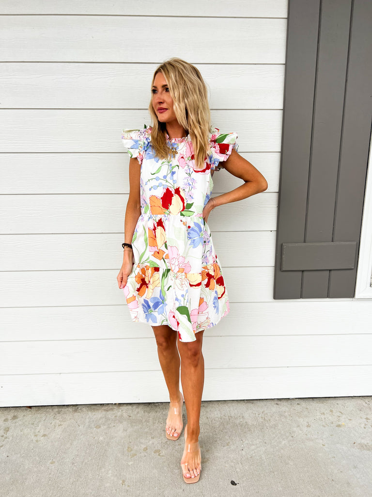 Searching For You Floral Print Dress