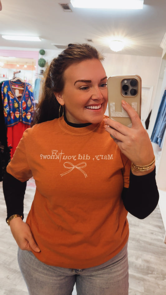 Mary, Did You Know Tee - Yam