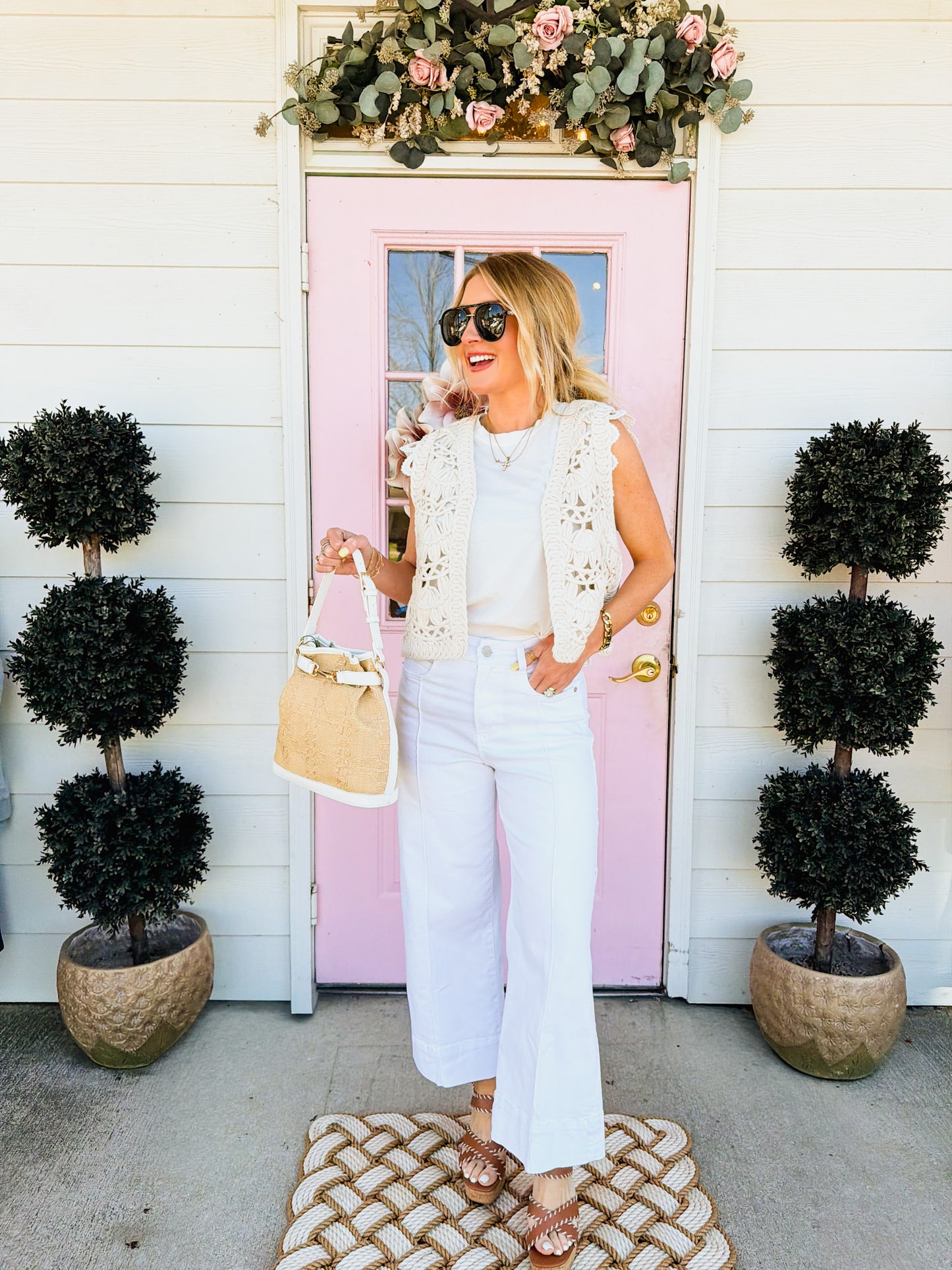 Dear John Wide Leg Audrey - White