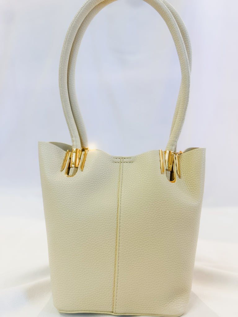 Jen & Co Raleigh Bucket Bag - Off White