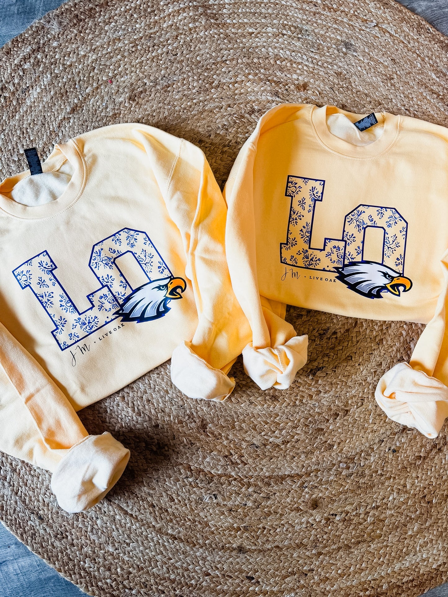 JM + Live Oak New Logo Sweatshirt - Butter - Adult