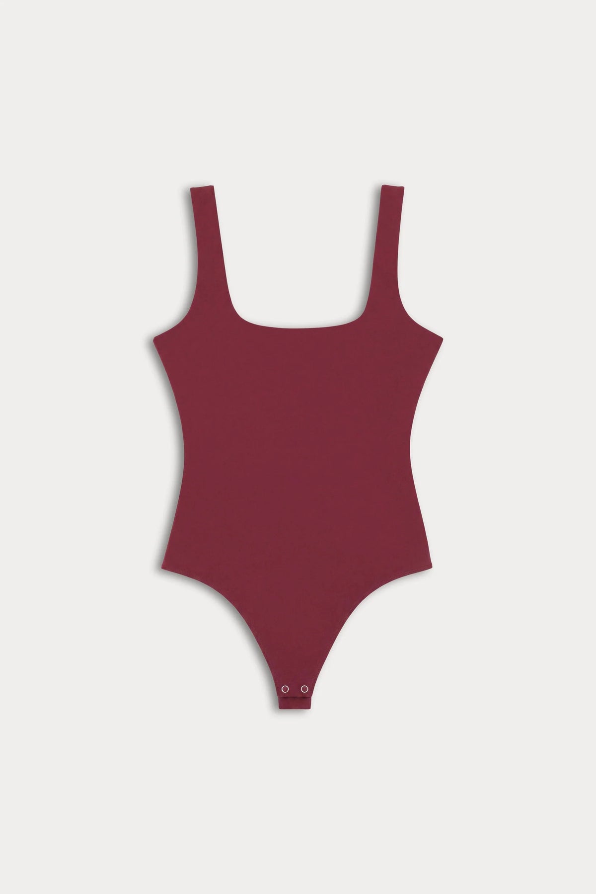 Good American The Sculpting Modern Tank Bodysuit - Berry Noir