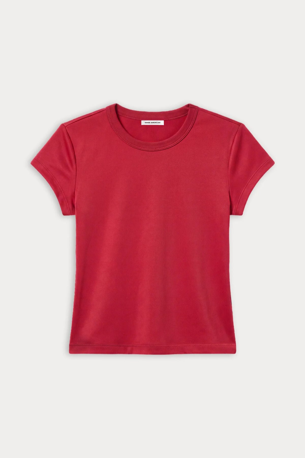Good American The Cap Sleeve Tee - Carmine