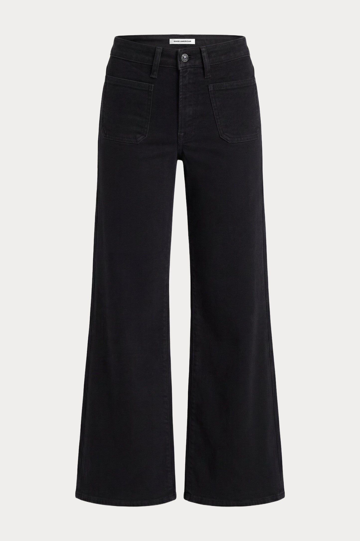 Good American Good Waist Palazzo Jean - Black