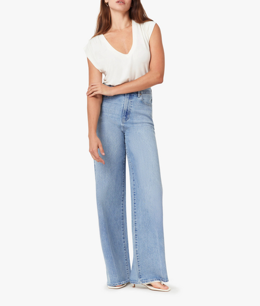 Habitual Gemma Micro Stud Wide Leg Slouch - Blue Bell
