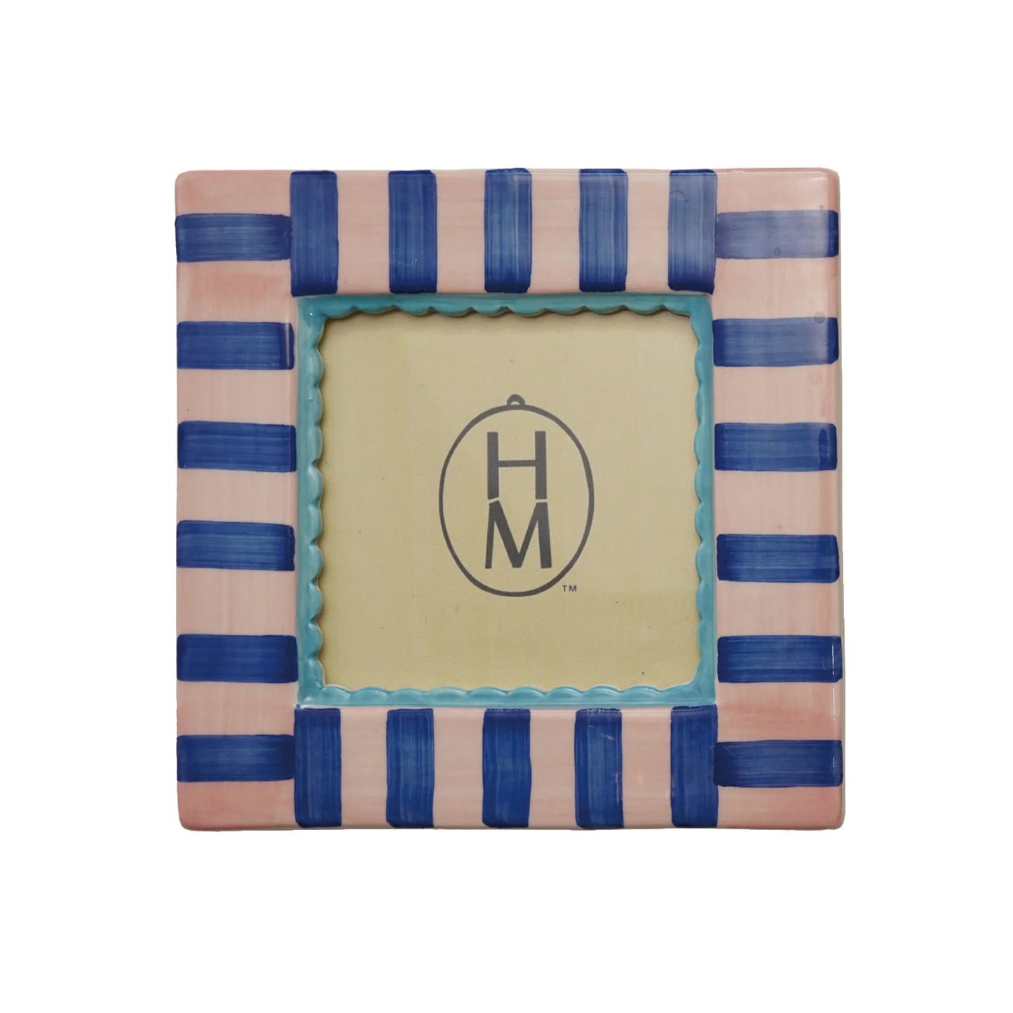 Hazel Mazel Stoneware Photo Frame with Pattern
