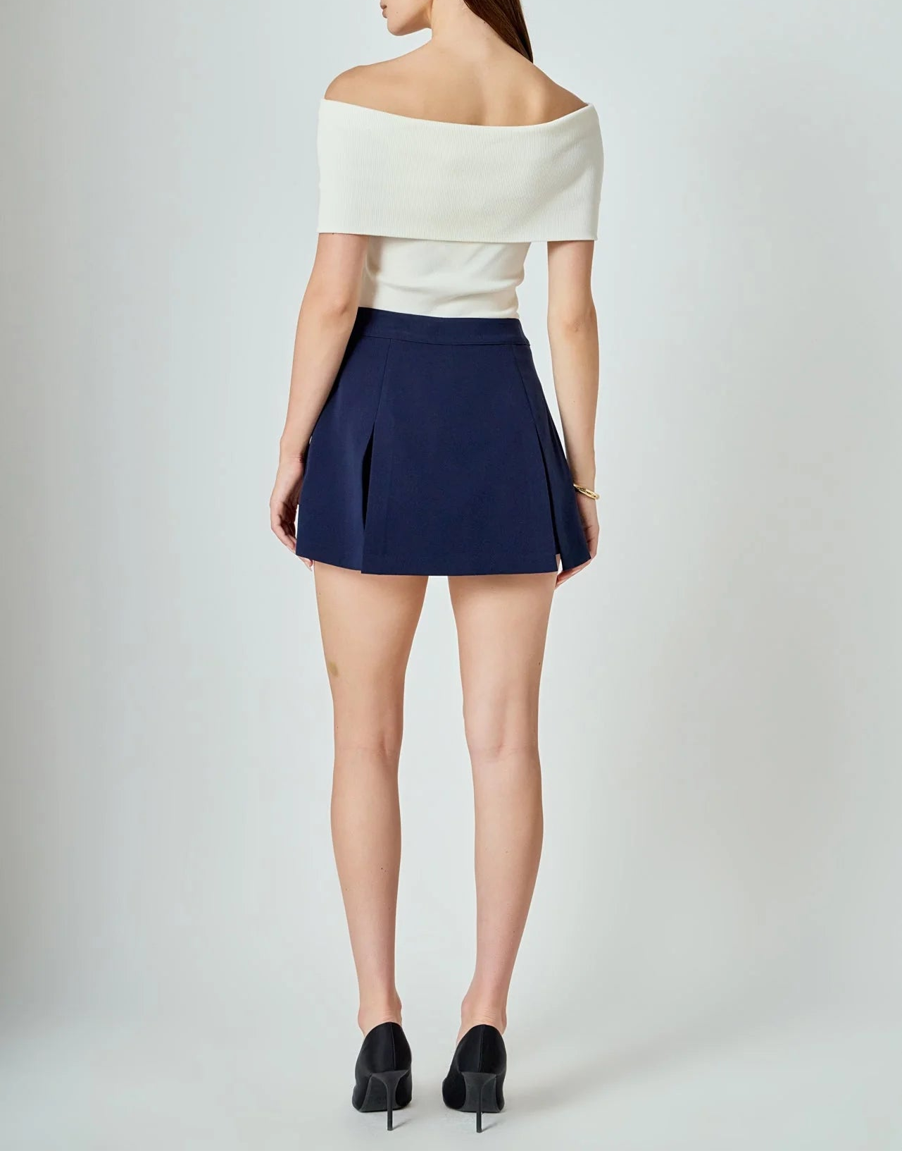 Must Have High Waisted Skort - Navy