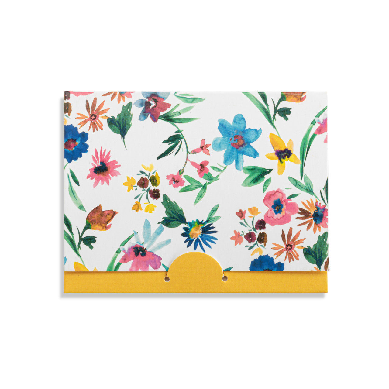Happy Anniversary Floral Card & Gold Heart Necklace - 16in