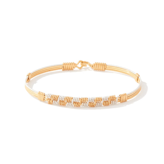 Heart and Soul Bracelet - 14K Gold Artist Wire and Silver